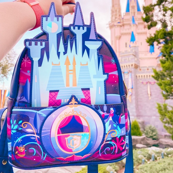 Disney Loungefly Mini Backpack - Disney Castle Series - Cinderella Castle - Picture 2 of 2